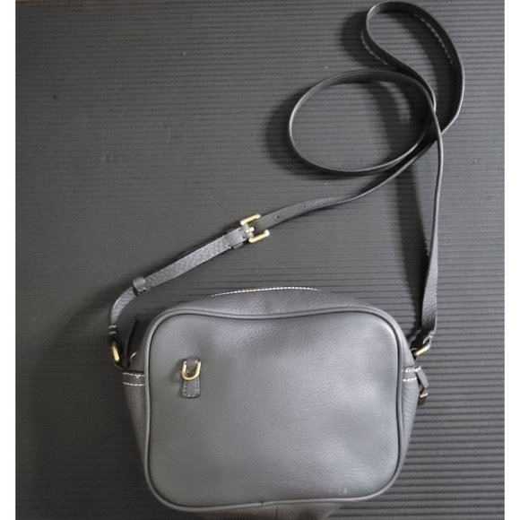 J. Crew Bags J Crew Dark Gray Pebbled Leather Crossbody